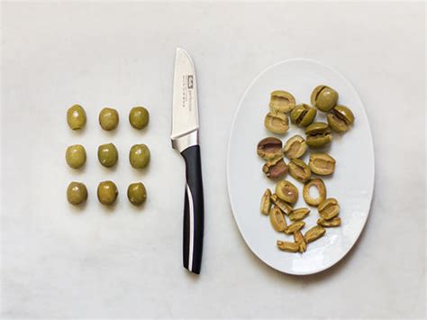 How To Cut Olives Recipe With Video Kitchen Stories
