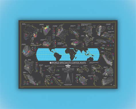 Bản đồ Cà Phê đặc Sản Thế Giới World Specialty Coffee Map Sang Hiệp