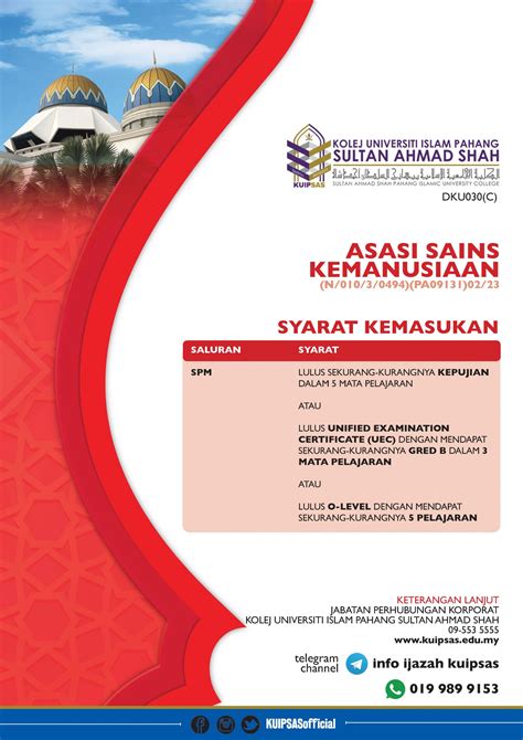 Students of the target group b40 and m40 that have signed up to follow the course by using the entry qualification of. KUIPSAS Degree (Asasi Sains) 2021 | Kolej Universiti Islam ...