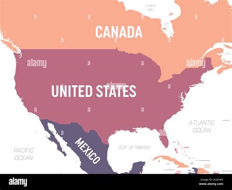Mapa De Eeuu Mapa Político Detallado Estados Unidos De América Y