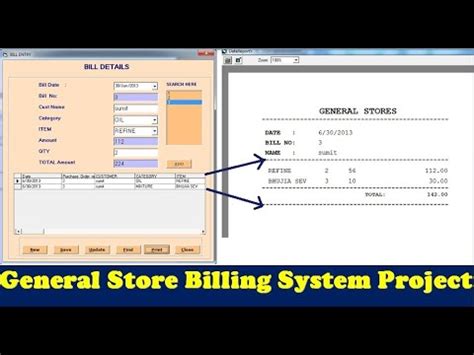 Billing System In Visual Basic General Store Management System