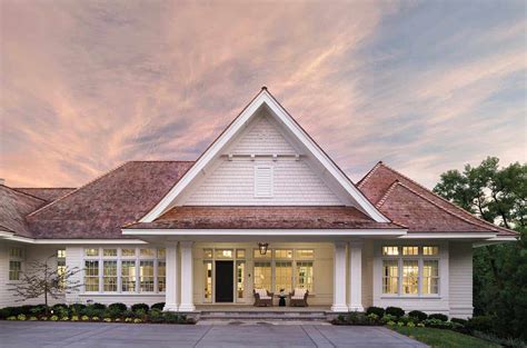 Shingle Style Midwest Home Features East Coast Traditional Details