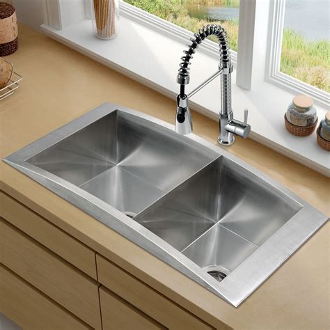 Vigo Topmount Stainless Steel Kitchen Sink Kitchen Sink Design