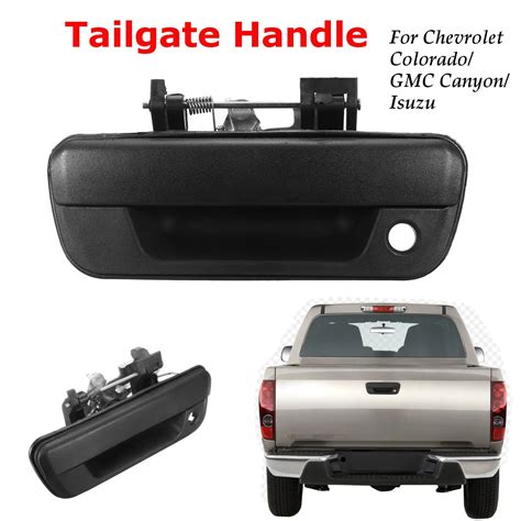 Black Car Tailgate Handle W Keyhole 97319416 25801998 For Chevrolet