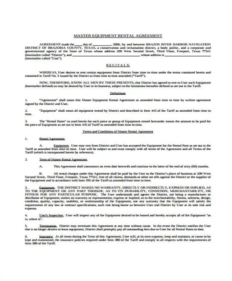 sample rental agreement forms   ms word
