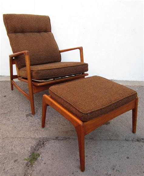4.3 out of 5 stars: 1950 Danish Mid-Century Modern Lounge Chair and Ottoman ...