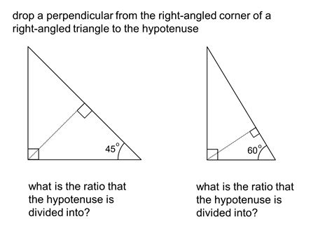 Median Don Steward Mathematics Teaching Perpendicular To The Hypotenuse