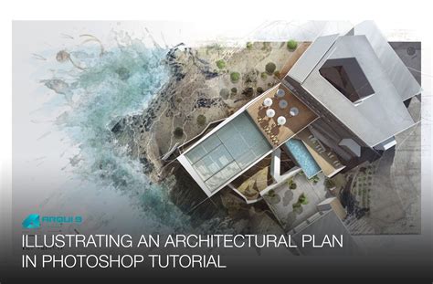 Illustrating An Architectural Plan In Photoshop Narrated Full