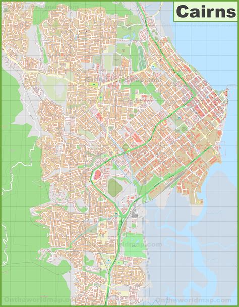 Map Of Cairns Mapsof Net