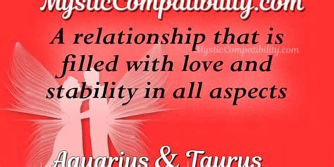 On the surface, they might not have too many interests in common, but they both have a powerful urge to succeed in. Aquarius Taurus Compatibility - Mystic Compatibility