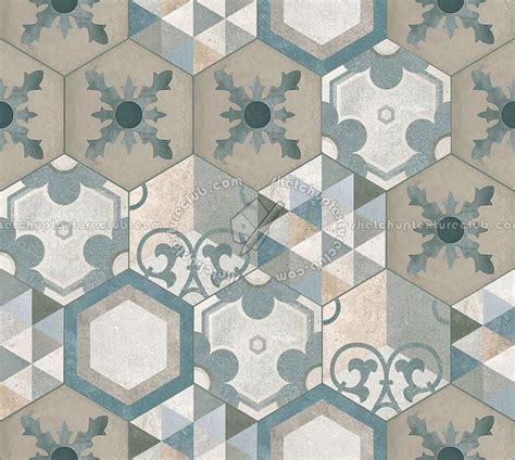 Hexagonal Tile Texture Seamless 16874