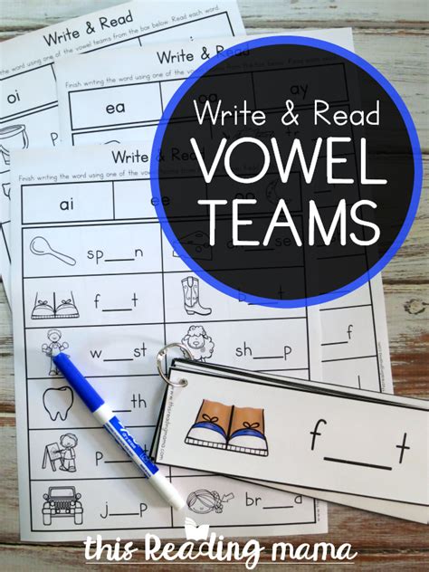 Vowel Teams Activities Phonemic Awareness Activities Digraphs