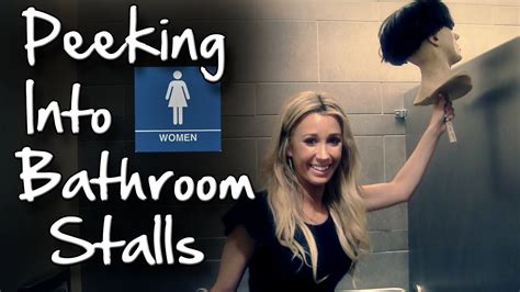 Peeking Into Bathroom Stalls Prank Girls Version Bathroom Stalls