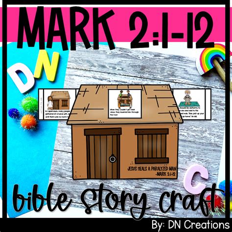 Mark 21 12 Bible Craft Jesus Heals A Paralyzed Man Jesus And