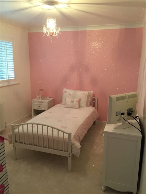 In this article, i will go over several tips to keep in mind before touching the paintbrush to make sure the job comes out. Baby Pink #Glitterwallpaper used here in a girls' bedroom ...