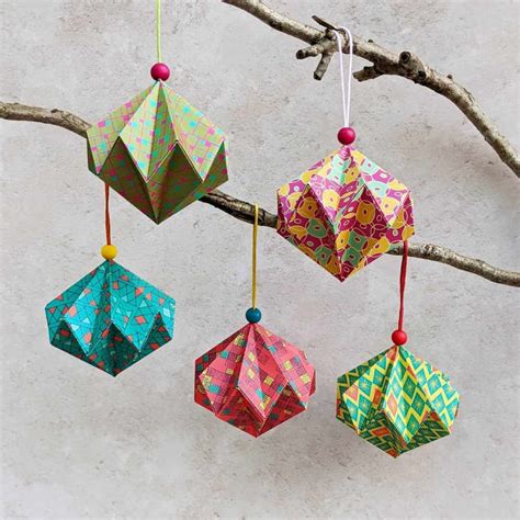 19 Origami Ornaments Cute Diy Christmas Tree Decorations Apartment