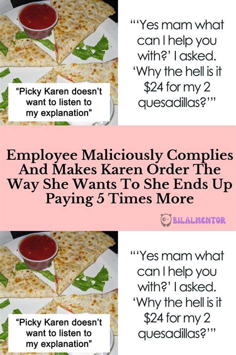 Employee Maliciously Complies And Makes Karen Order The Way She Wants To She Ends Up Paying 5