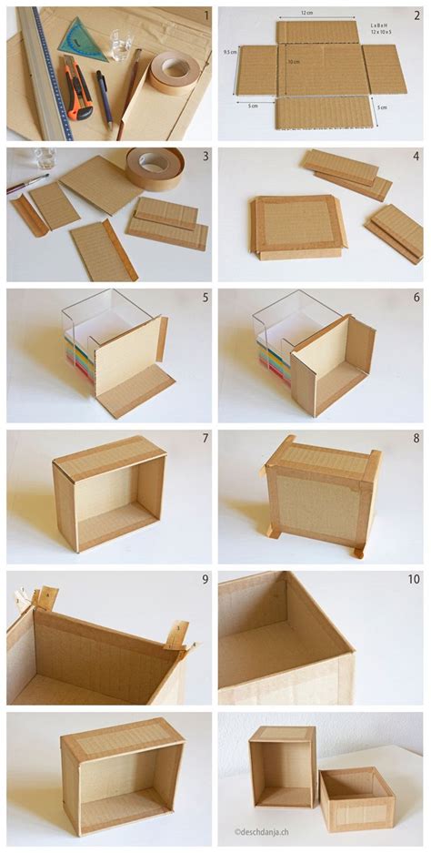 How To Make Your Own Cardboard Box Deschdanjach Crafty Ideas