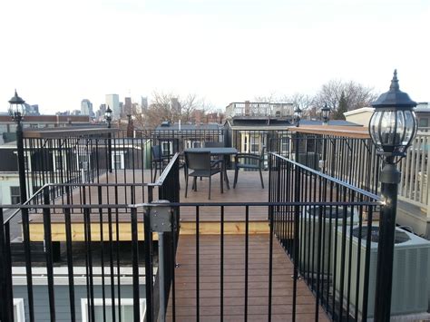 Telegraph Hill Roof Deck With Wrought Iron Railings 2 Composite Bar