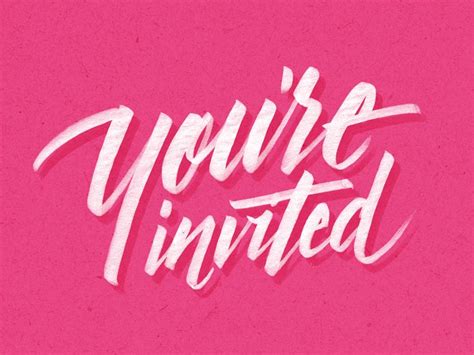Youre Invited To Dribbble Dribbble Neon Signs Youre Invited