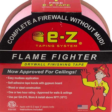 We did not find results for: E-Z Tape Flame Fighter Drywall Fire Rated Joint Tape 250' Roll