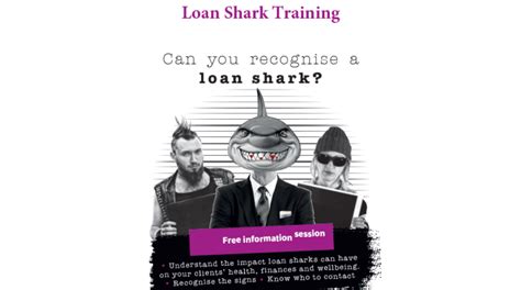 Stop Loan Sharks Talk Delivered By The Illegal Money Lending Team
