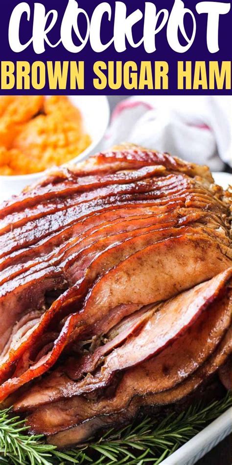 This makes an amazing easter dinner ham that complements many side dishes. Brown sugar crock pot maple glazed bone in ham cooked with ...