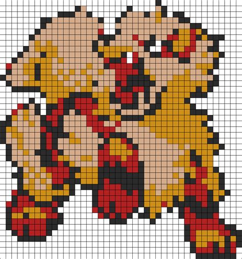 Arcainine Kandi Pattern | Pokemon pattern, Kandi patterns, Pattern