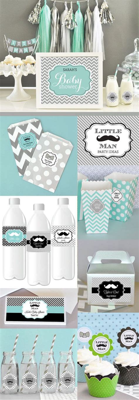 I giggled at some of paula's fun party decorations and i like that many of the party supplies serve a double. Mustache Baby Shower Decor Mustache Party Decorations by ...