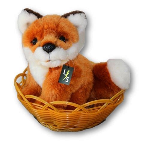 Lightningstore Adorable Cute Small Baby Fox Stuffed Animal Doll Realis