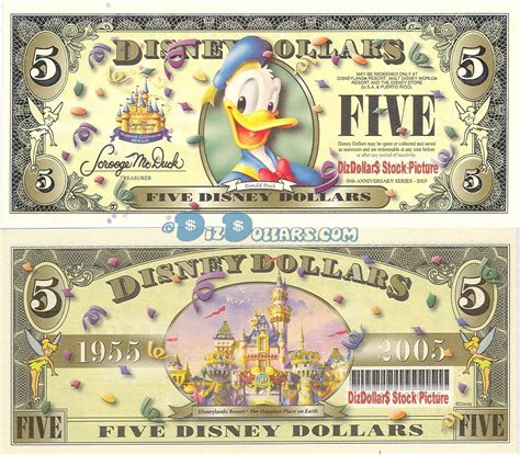2005 T 5 Unc Disney Dollar Donald Front With