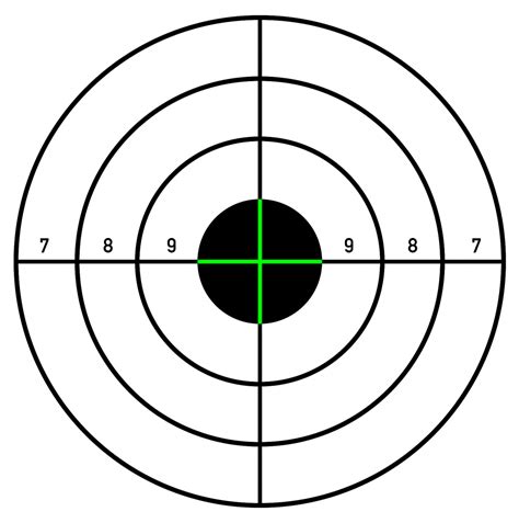Printable Shooting Targets For Pistol Rifle Airgun Archery Bottle