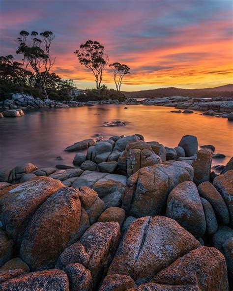 🇦🇺 Binalong Bay Sunset Tasmania Australia By Bjorn Baklien