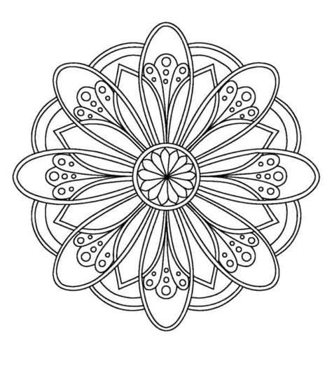 +80 Mandalas de FLORES para colorear【ACTUALIZADO A 2021】