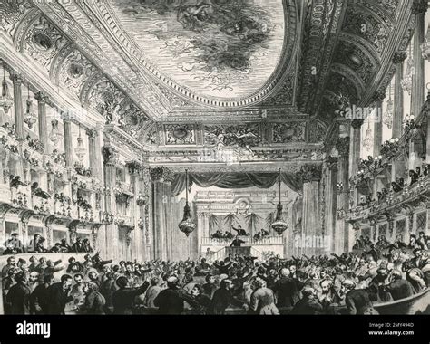 French National Assembly In Versailles France 1800s Illustration