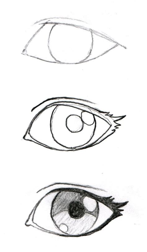 Como Dibujar Ojos Anime Paso A Paso A Lápiz Airbulu