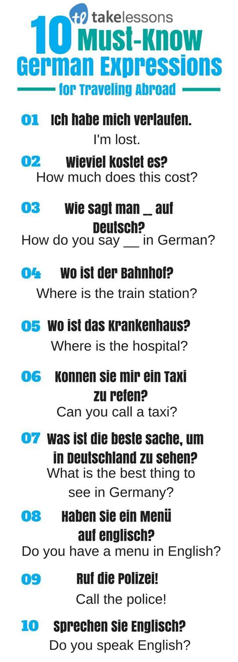 10 Must Know German Expressions For Traveling Abroad Reise Tipps