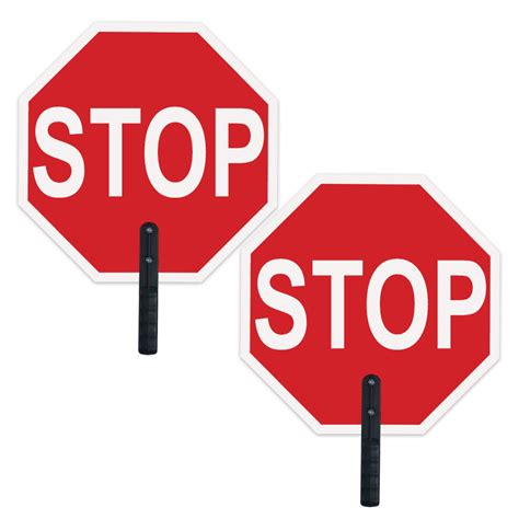 Stopstop Sign Aluminum Paddle W9 Polygrip Handle