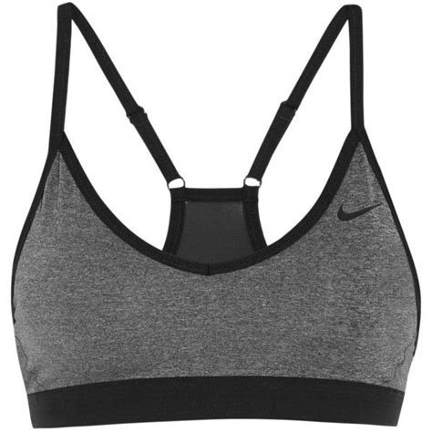 Nike Pro Indy Stretch Jersey Sports Bra Gray Womens Size Xl Nike