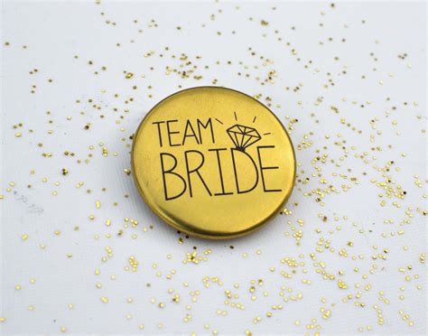 Hen Party Badges In Black And Gold Team Bride Gold Hen Do Etsy