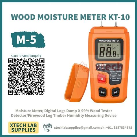 Emt01 Digital Wood Moisture Meter Timber Humidity Tester Moisture