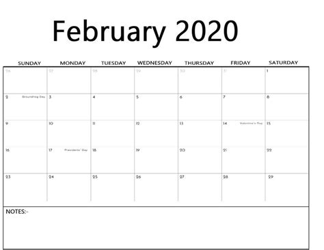 Printable February 2020 Calendar In 2022 February Calendar Calendar