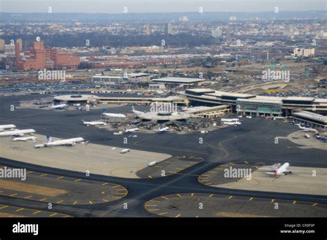 Newark Liberty International Airport New Jersey From The Air Stock