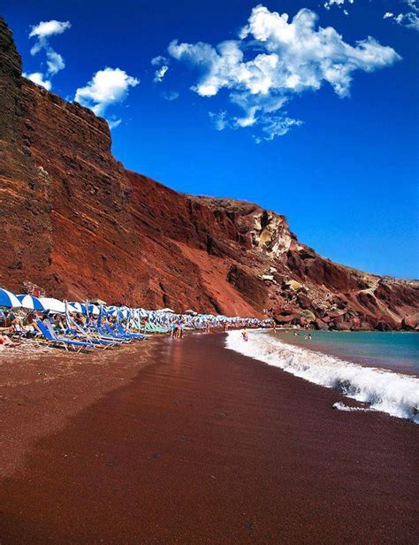 Red Beach In Santorini Europe Greece Pinterest