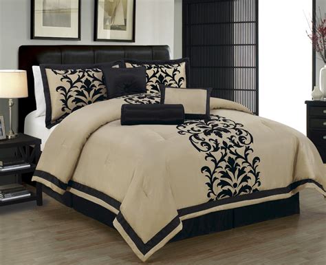 Use them in commercial designs under lifetime, perpetual & worldwide rights. 7 Piece Cal King Dawson Black and Taupe Comforter Set | eBay
