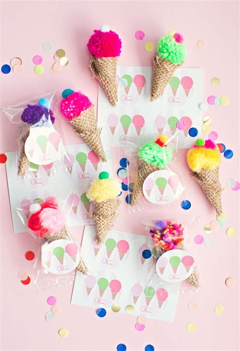 Pom Pom Ice Cream Cone Party Favors Pictures Photos And Images For Facebook Tumblr Pinterest