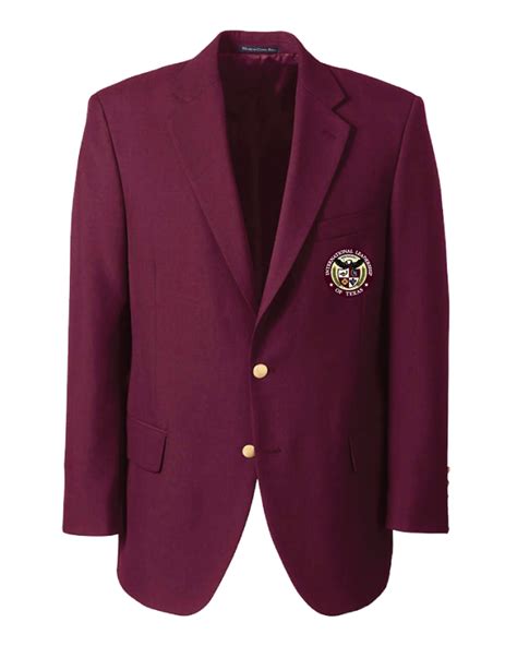 Ilt Blazer Male Burgundy Academic Outfitters Fortworth