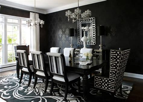 How To Use Black To Create A Stunning Refined Dining Room Decoist