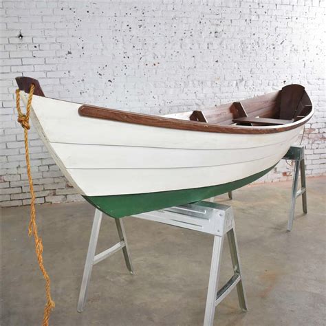 Vintage Wooden Row Boat