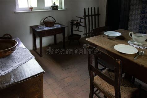 Interior Of A 19th Century Farm Stock Photo Image Of Cottage Table